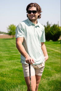 Local Boy Dirty Myrtle Gimme Putt Polo for Men in Green