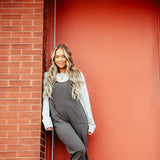 Relaxed Camisole Onesie Jumpsuit for Women in Green