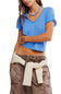 Free People We The Free Take 2 Tee for Women in Cornflower Combo