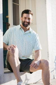 Local Boy Dirty Myrtle Gimme Putt Polo for Men in White