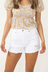 IRENISAイレニサ HIGH WAIST JERSEY SHORTS Plain-colored jersey shorts Okaïdi & Obaïbi