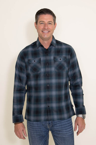 Kuhl Dillinger Flannel Shirt for Men in Blue