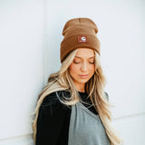 Glik’s Everyday G Beanie in Brown | 1000-BROWN