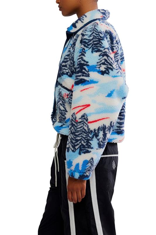FP Movement Hit The Slopes Printed Fleece Jacket for Women in Alpine Combo