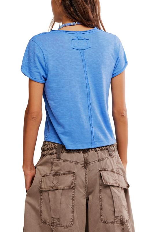 Free People We The Free Take 2 Tee for Women in Cornflower Combo