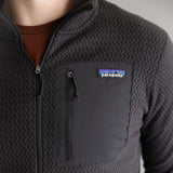 Patagonia Men’s R1 Air Zip Neck in Black 