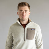 Patagonia Men’s R1 Air Zip Neck in Pelican 