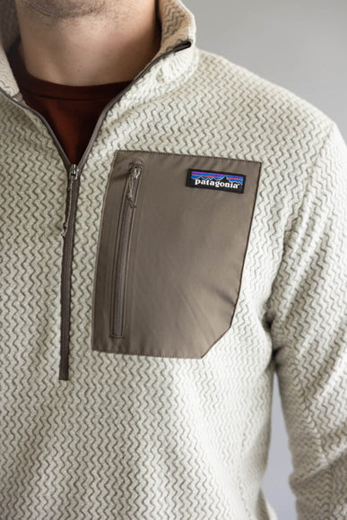 Patagonia Men’s R1 Air Zip Neck in Pelican