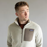 Patagonia Men’s R1 Air Zip Neck in Pelican 