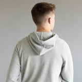 North River Texture Popcorn Knit Quarter Zip for Men in Grey 