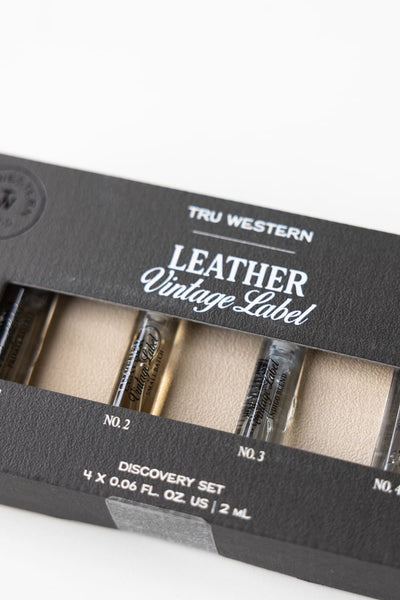 Tru Fragrances Leather Discovery Cologne Set for Men