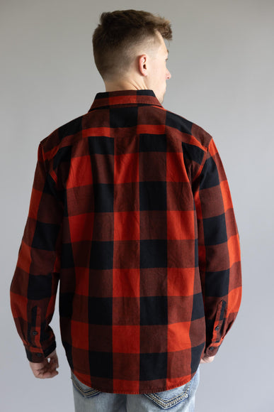 Carhartt Heavyweight Plaid Flannel for Men in Red/Orange 