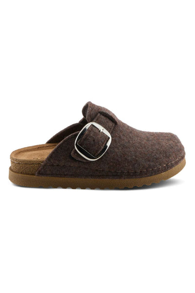 Flexus Cloggiller Wool Clog for Women in Brown