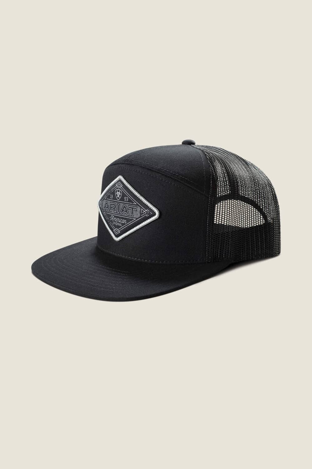 Ariat Diamond Patch Snapback Hat for Men in Black