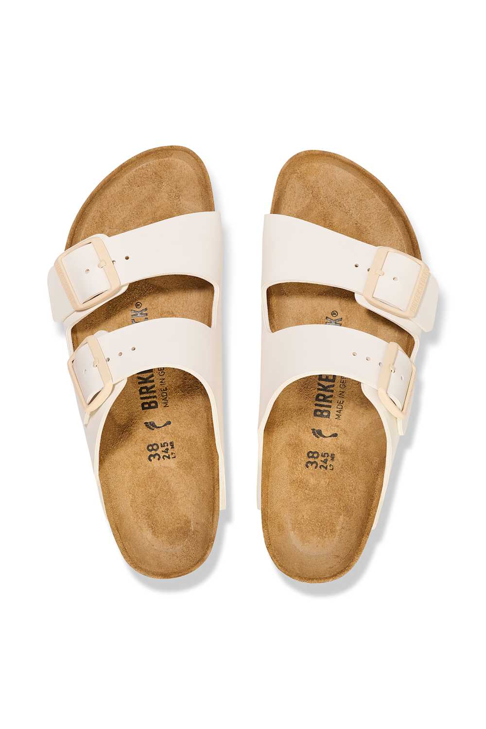 Birkenstock Arizona Birko-Flor Sandals in Eggshell | 1027346