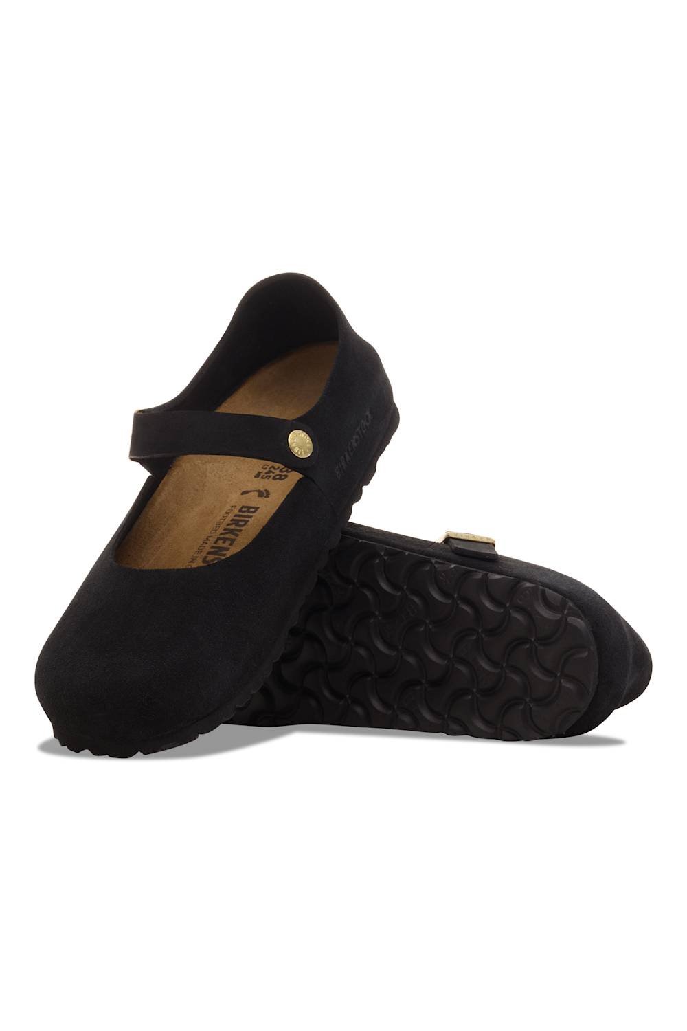 BIRKENSTOCK Mantova ブラック 39 新品　タイムセール中! Birkenstock Mantova Suede Leather Flats for Women in Black