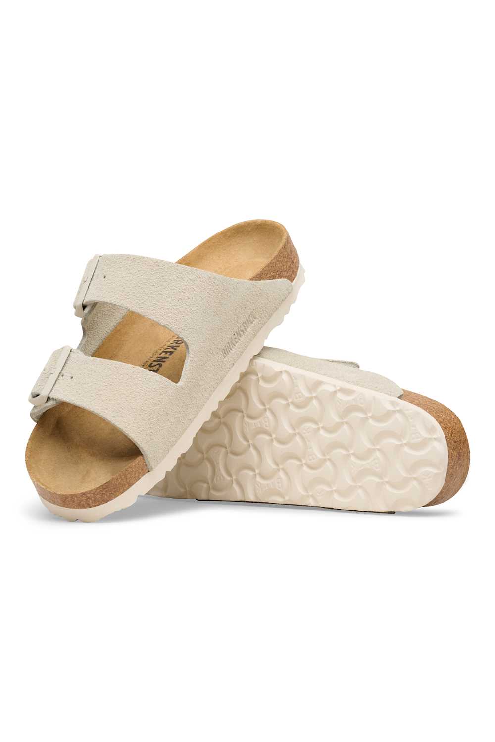 Birkenstock Arizona Suede Leather Sandals for Women in Oyster