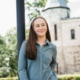 Thread & Supply Lewis Soft Luxe Button Up Shirt for Women in Spruce Heather