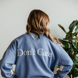 1897 Active Don’t Know Don’t Care Sweatshirt for Women in Cream/Blue
