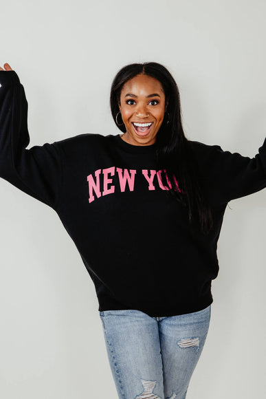 1897 Active New York Sweatshirt for Women in Black