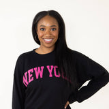 1897 Active New York Sweatshirt for Women in Black