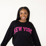 1897 Active New York Sweatshirt for Women in Black