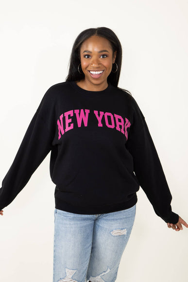 1897 Active New York Sweatshirt for Women in Black