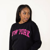 1897 Active New York Sweatshirt for Women in Black