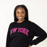 1897 Active New York Sweatshirt for Women in Black