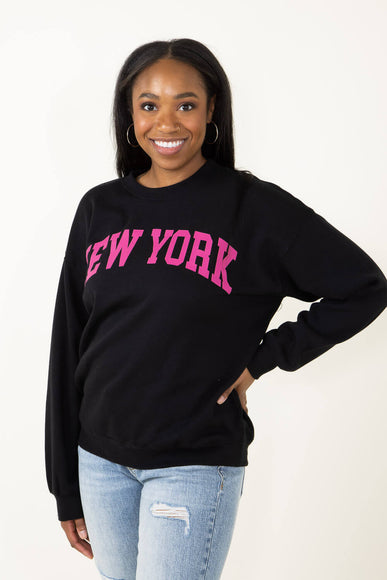 1897 Active New York Sweatshirt for Women in Black