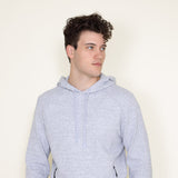 1897 Active Diamond Weave Hoodie for Men in Heather Grey 