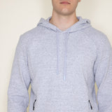 1897 Active Diamond Weave Hoodie for Men in Heather Grey 