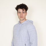 1897 Active Diamond Weave Hoodie for Men in Heather Grey 