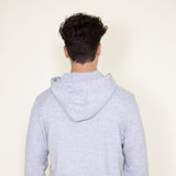 1897 Active Diamond Weave Hoodie for Men in Heather Grey 