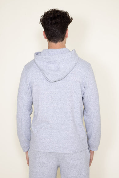 1897 Active Diamond Weave Hoodie for Men in Heather Grey 