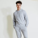 1897 Active Diamond Weave Hoodie for Men in Heather Grey 