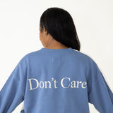 1897 Active Don’t Know Don’t Care Sweatshirt for Women in Cream/Blue