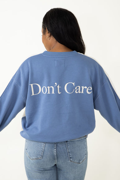1897 Active Don’t Know Don’t Care Sweatshirt for Women in Cream/Blue