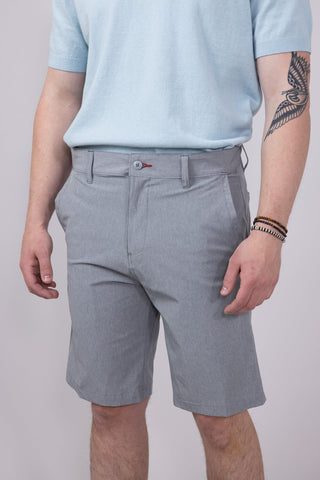 1897 Original Heather Hybrid Shorts for Men in Grey