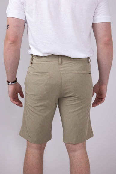 1897 Original Heather Hybrid Shorts for Men in Khaki