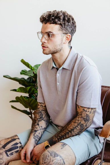 1897 Original Interlock Polo Shirt for Men in Grey