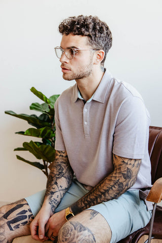 1897 Original Interlock Polo Shirt for Men in Grey