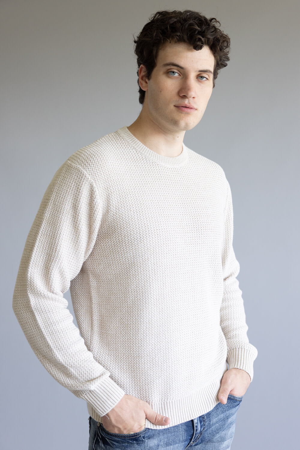 1897 Original Knit Crewneck Sweater for Men in Peyote
