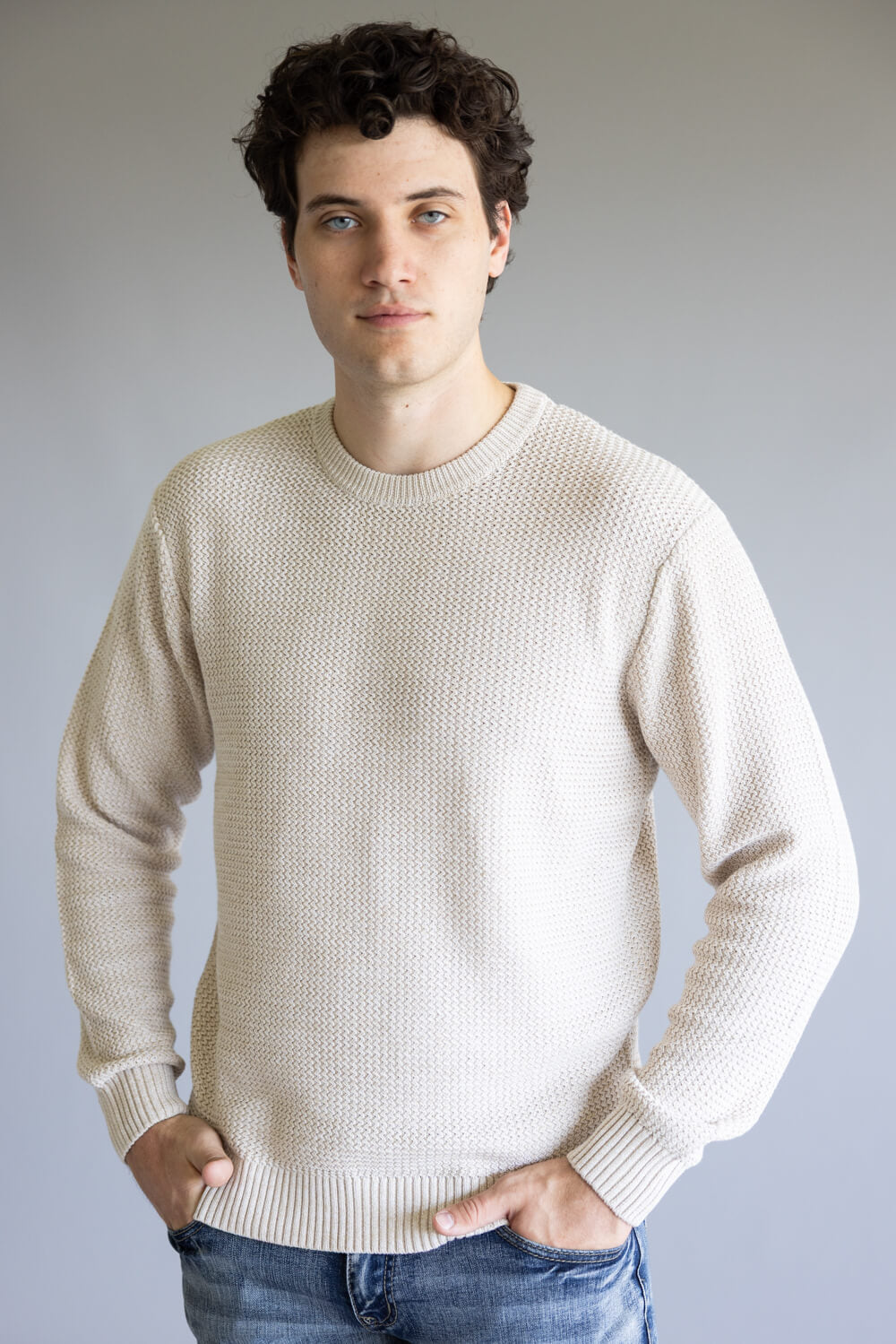 1897 Original Knit Crewneck Sweater for Men in Peyote