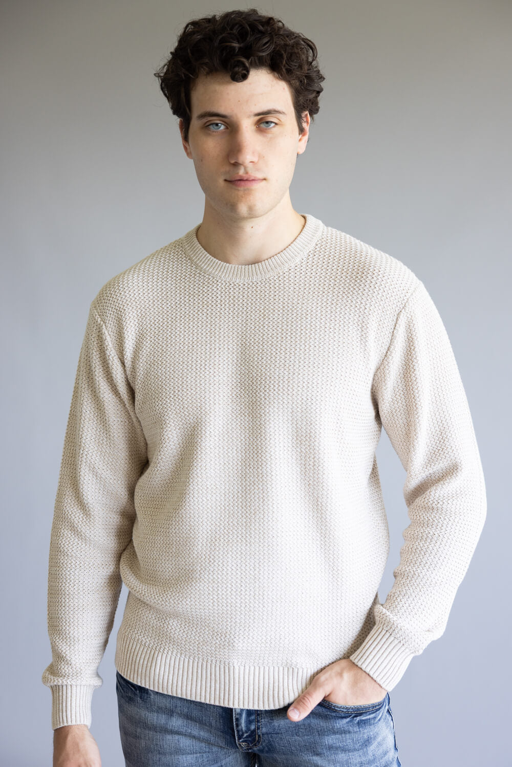 1897 Original Knit Crewneck Sweater for Men in Peyote