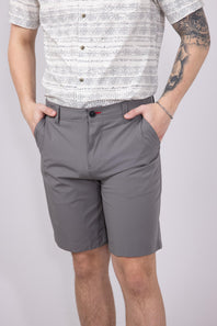 1897 Legends 9” Hydro Flat Front Shorts for Men in Light Grey