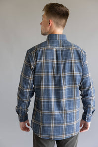 1897 Legends Flannel Shirt for Men in Indigo Plaid