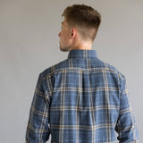 1897 Legends Flannel Shirt for Men in Indigo Plaid