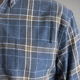 1897 Legends Flannel Shirt for Men in Indigo Plaid