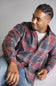 1897 Legends Flannel Shirt for Men in Red Multi Plaid